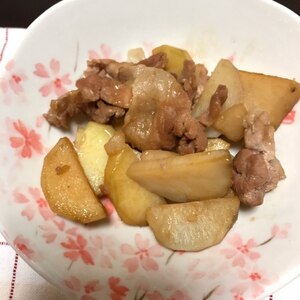 豚肉とさつまいもの甘辛炒め